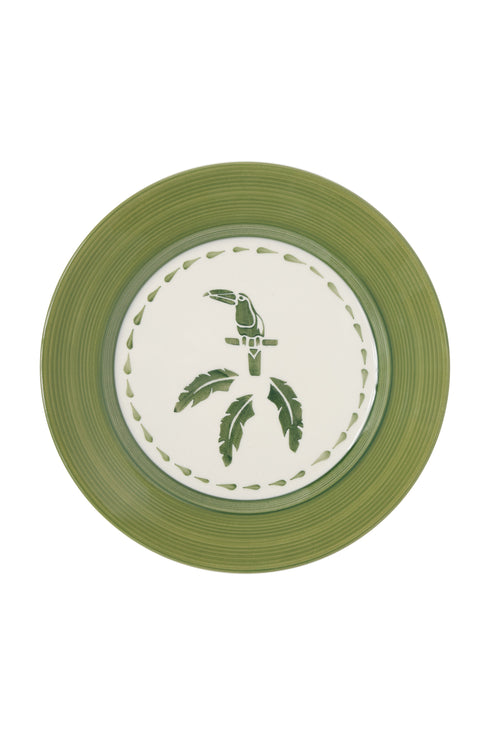 JDD Tucan Dinner Plate / Green
